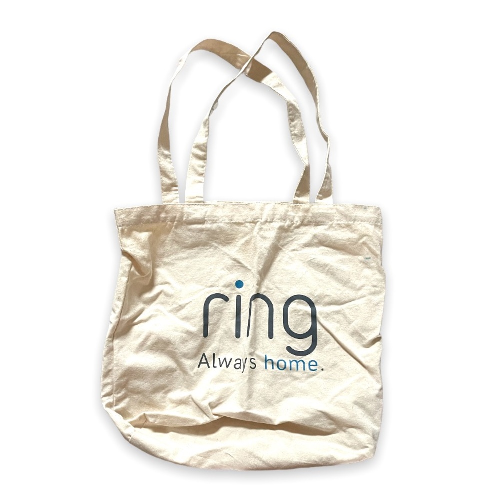 Ring Always Home Ivory Canvas Eco Reusable Tote Bag